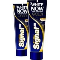 Signal White Now Gold Naneli Florürlü Diş Macunu 2x75 ml