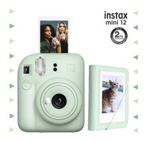 Fujifilm Instax Mini 12 Şipşak Mini Full HD Kompakt Dijital Fotoğraf Makinesi Yeşil + 28 Adet Fotoğraf Filmi