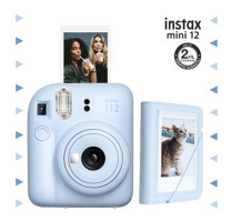 Fujifilm Instax Mini 12 Şipşak Mini Full HD Kompakt Dijital Fotoğraf Makinesi Mavi + 28 Adet Fotoğraf Filmi