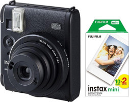 Fujifilm Instax Mini 99 Şipşak Mini Full HD Kompakt Dijital Fotoğraf Makinesi Siyah + 20 Adet Fotoğraf Filmi