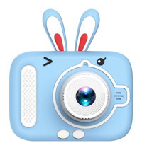 Vkemall Sevimli Tavşan Mini Full HD Kompakt Dijital Fotoğraf Makinesi Mavi