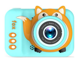 Tuomeng Sevimli Tilki Şipşak Mini Full HD Kompakt Dijital Fotoğraf Makinesi Yeşil