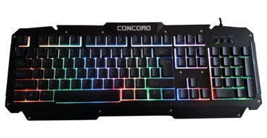 Concord C-62 Türkçe Q RGB Black Kablolu Siyah Mekanik Klavye