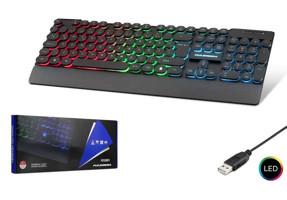 Hadron Türkçe Q RGB 105 Tuşlu Black Kablolu Siyah Normal Gaming Klavye