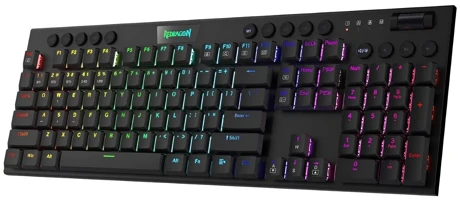 Redragon Horus K618 İngilizce Q RGB Wireless Black Kablosuz Siyah Normal Gaming Klavye