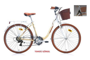Carraro Juliana 26 Jant 21 Vites Şehir / Tur Bisikleti Bej-Kahverengi-Siyah