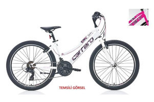 Carraro Speed 242 24 Jant 21 Vites Dağ Bisikleti Beyaz-Lila