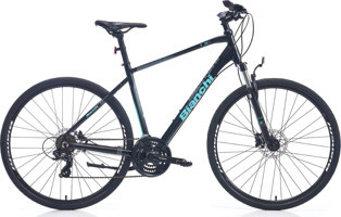 Bianchi T0018FS 470H 28 Jant 21 Vites Şehir / Tur Bisikleti Siyah-Mavi