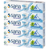 Safia Yeşil Çay Himalaya Tuzu Organik Florürsüz Diş Macunu 5x140 gr