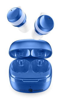 Cellular Line Music Sound Flow Android & iOS Uyumlu 5.3 Silikonlu Kablosuz Kulak İçi Bluetooth Kulaklık Mavi