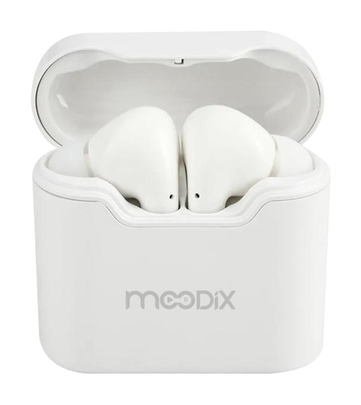 Moodix KI23KT03 Android & iOS Uyumlu 5.3 Silikonlu Kablosuz Kulak İçi Bluetooth Kulaklık Beyaz