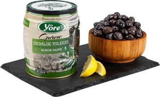Yöre Gemlik Yıldızı Tuzlu Sele Siyah Zeytin Teneke 750 gr