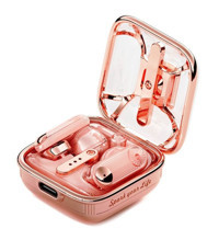 Divoom Spark Air 5.3 Silikonsuz Gürültü Önleyici Kablosuz Kulak İçi Bluetooth Kulaklık Pembe