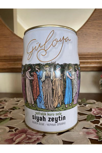 Güloya Tuzlu Kuru Sele Siyah Zeytin Teneke 1 kg
