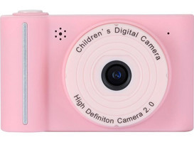 Tuomeng 2 inç Mini Full HD Kompakt Çocuk Dijital Fotoğraf Makinesi Pembe