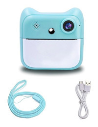 Vkemall Şipşak Mini Full HD Kopmakt Çocuk Dijital Fotoğraf Makinesi Mavi