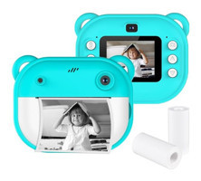 Vkemall 2 inç Mini Full HD Kompakt Çocuk Dijital Fotoğraf Makinesi Yeşil