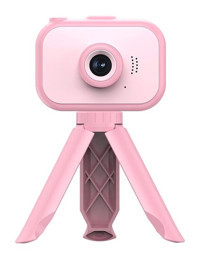 Tuomeng Mini Full HD 2,0 inç Kompakt Çocuk Dijital Fotoğraf Makinesi Pembe