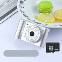Tuomeng Mini Full HD Kompakt Çocuk Dijital Fotoğraf Makinesi Gümüş