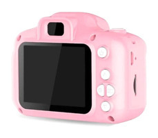 Pazariz Mini Full HD Kopmakt Çocuk Dijital Fotoğraf Makinesi Pembe