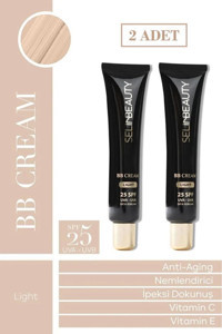 Selin Beauty Light Tüm Ciltler İçin BB Krem Açık Ton 2 Adet