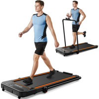 Urevo 2in1 120 kg Kapasiteli Motorlu Katlanabilir Koşu-Yürüyüş Bandı Siyah