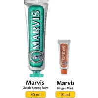 Marvis Classic Strong Mint Ginger Mint Naneli Florürlü Diş Macunu 85 ml+10 ml