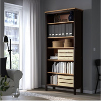 IKEA Hemnes 6 Bölmeli 6 Raflı Suntalam 90x197 cm Kahverengi Kitaplık