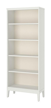 IKEA Modern 5 Bölmeli 5 Raflı Beyaz Kitaplık