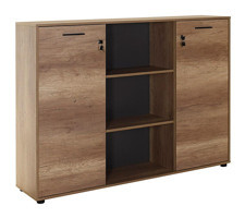Adore Mobilya Newyork 3 Bölmeli 3 Raflı Ahşap 150x110x34 cm Tori Kitaplık