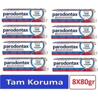 Parodontax Tam Koruma Naneli Florürlü Diş Macunu 8x80 ml