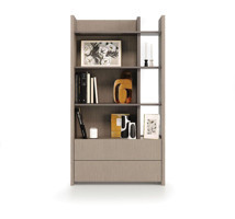 Enza Home Boston 5 Bölmeli 5 Raflı Suntalam 175x90x40 cm Antrasit Kitaplık