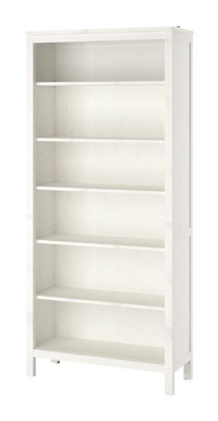 IKEA Masif 6 Bölmeli 6 Raflı Suntalam 197x90x37 cm Çam Kitaplık