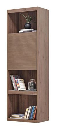 Enza Home Pavia 3 Bölmeli 3 Raflı Suntalam 200x96 cm Ceviz Kitaplık