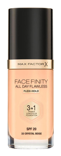 Max Factor FaceFinity All Day Flawless 33 Crystal Beige Sıvı Şişe Fondöten
