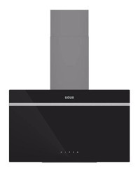 Uğur UAD 6011 220 W 450 m³ 60 cm Cam Yüzey Bacalı Duvar Tipi Davlumbaz Siyah