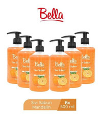 Bella Mandalin Nemlendiricili 6'lı Sıvı Sabun 500 ml