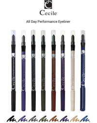 Cecile All Day Performance Çift Taraflı Suya Dayanıklı Mat Pastel Mavi Kalıcı İnce-Kalın Uçlu Kalem Eyeliner