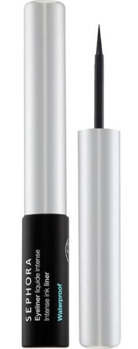 Sephora Intense Ink Lıner Matte Suya Dayanıklı Parlak Siyah Kalıcı İnce Uçlu Fırça Likit Eyeliner