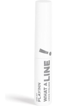 Inglot Playınn What A Lıne Suya Dayanıklı Mat Pastel Gri Kalıcı İnce Uçlu Fırça Likit Eyeliner