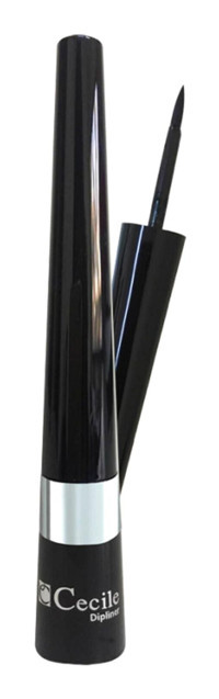 Cecile Very Black Suya Dayanıklı Mat Siyah Kalıcı İnce Uçlu Fırça Likit Eyeliner