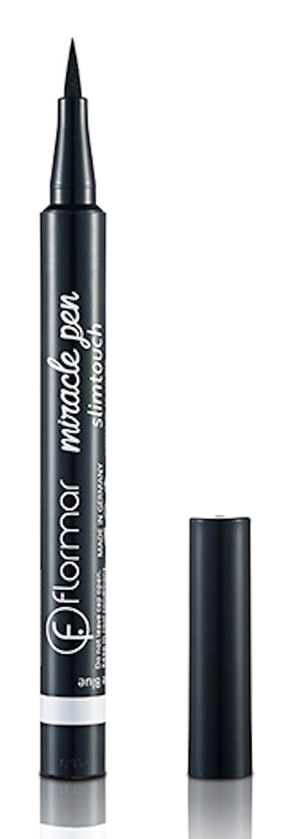 Flormar Miracle Pen Slim Touch Hematitle Suya Dayanıklı Mat Koyu Gri Kalıcı İnce Uçlu Keçe Kalem Eyeliner