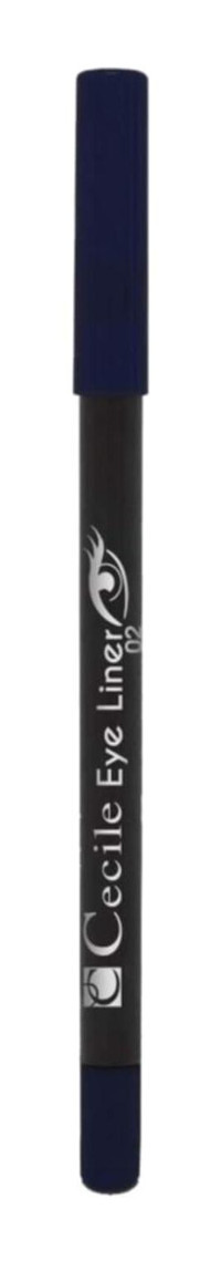 Cecile 2 Suya Dayanıklı Parlak Siyah Kalıcı İnce Uçlu Kalem Eyeliner
