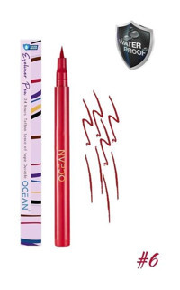 Artikel Yoğun Pigmentli Suya Dayanıklı Mat Pastel Kırmızı Kalıcı İnce Uçlu Keçe Kalem Eyeliner