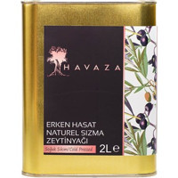 Havaza Soğuk Sıkım Erken Hasat Teneke Sızma Zeytinyağı 2 lt