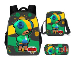 Sunnystore Wd0801p-01 Brawl Stars Su Geçirmez Çok Renkli Ortaokul Erkek Çocuk Sırt Çantası