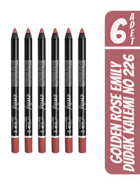 Golden Rose No:226 İnce Mat Dudak Kalemi Pembe 6 Adet