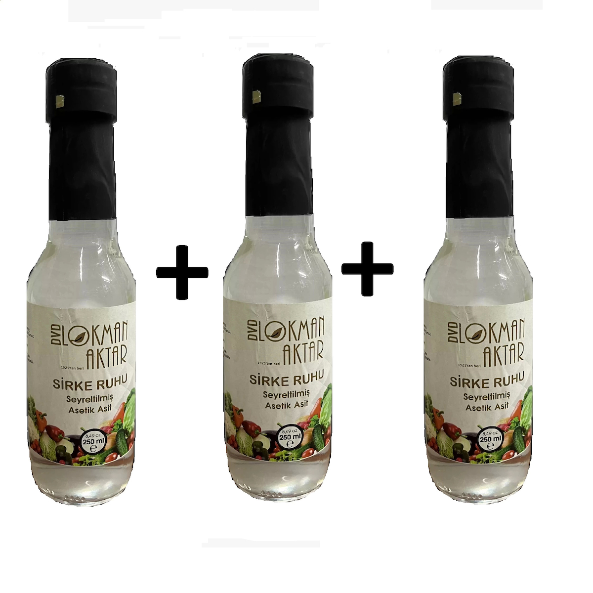 Lokman Aktar Beyaz Saf Sirkesi 3x250 ml