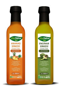 His Naturel Organik Ananas-Enginar Sirkesi 2x500 ml