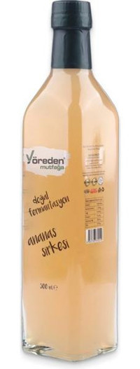 Yöreden Mutfağa Doğal Fermantasyon Ananas Sirkesi 500 ml